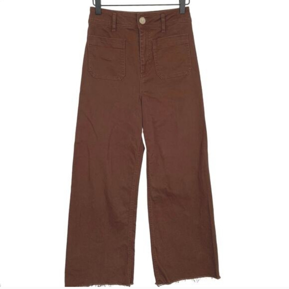 Every High-Waisted Wide Leg Jeans - Brown Dillards Brand